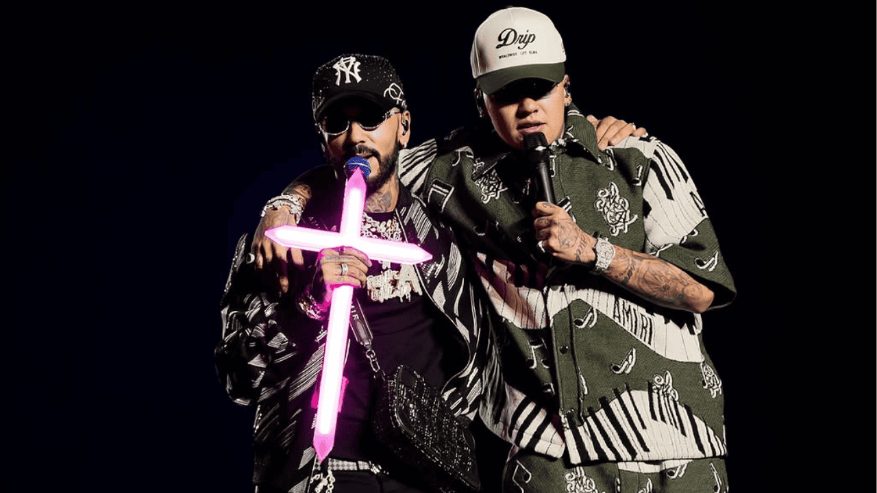 Anuel AA y Blessd en su gira conjunta.