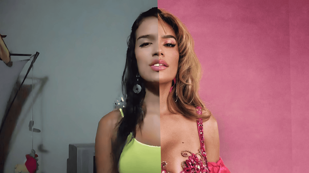 Izquierda: Karol G en 2010. Derecha: Karol G ahora.