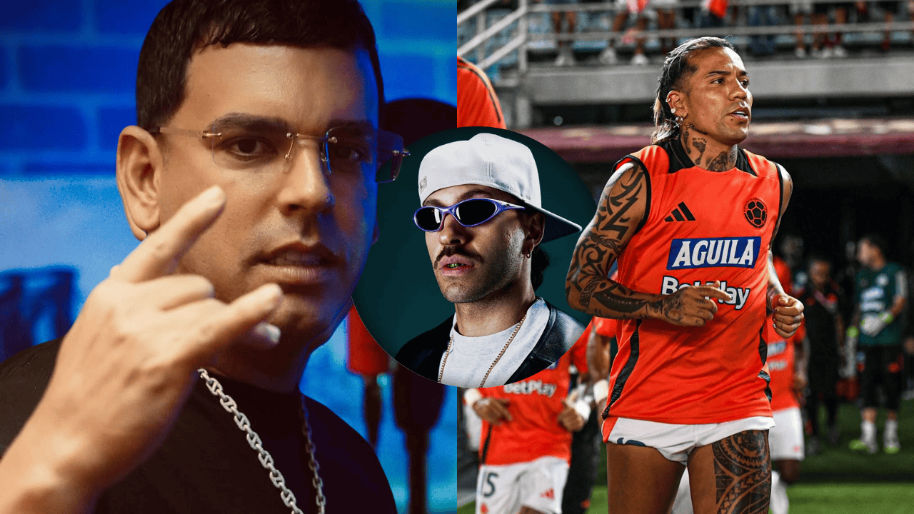 Izquierda: Tito el Bambino. Centro: Feid. Derecha: Dayro Moreno