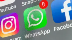 En la foto: Pantalla mostrando whatsapp