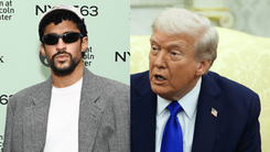 Bad Bunny, cantante puertorriqueños. y Donald Trump, presidente de Estados Unidos.