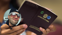 Foto de pasaporte colombiano. Feid, cantante colombiano.