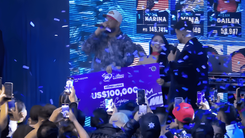 Anuncio de Karina García como ganadora de La Mansión de Luinny