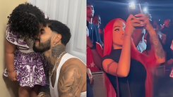 Izquierda: Cattleya y Anuel AA. Derecha: Yailín, la más viral.